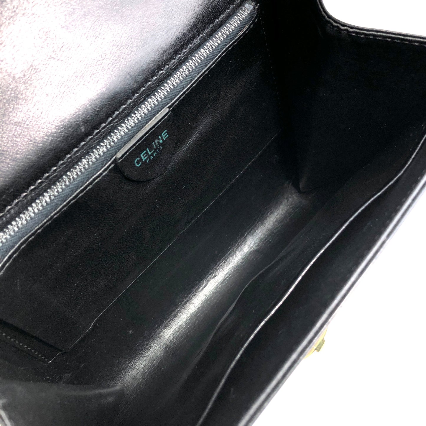 CELINE Blason Shoulder bag Black Vintage zfryrd