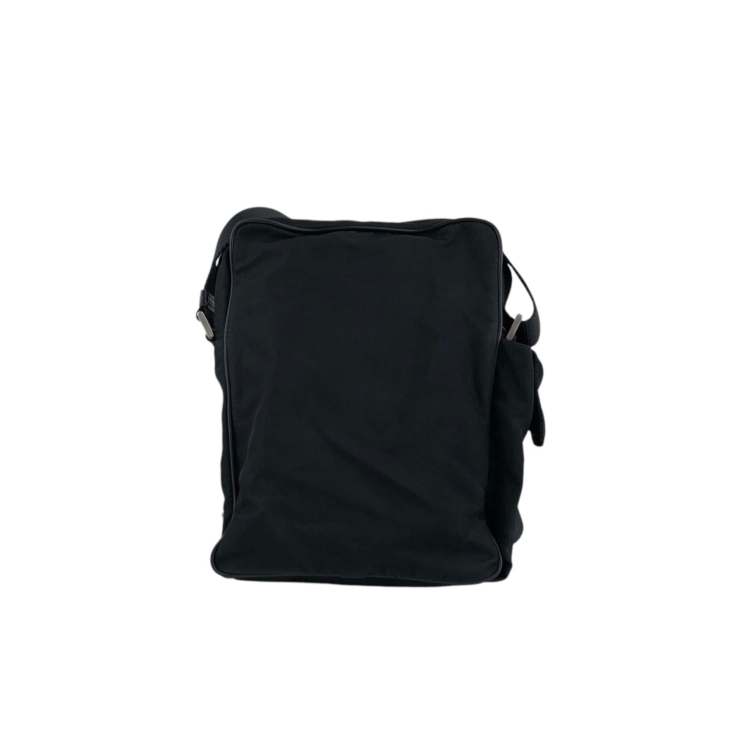 PRADA Triangle Logo Shoulder bag Black Vintage 5mf4gv