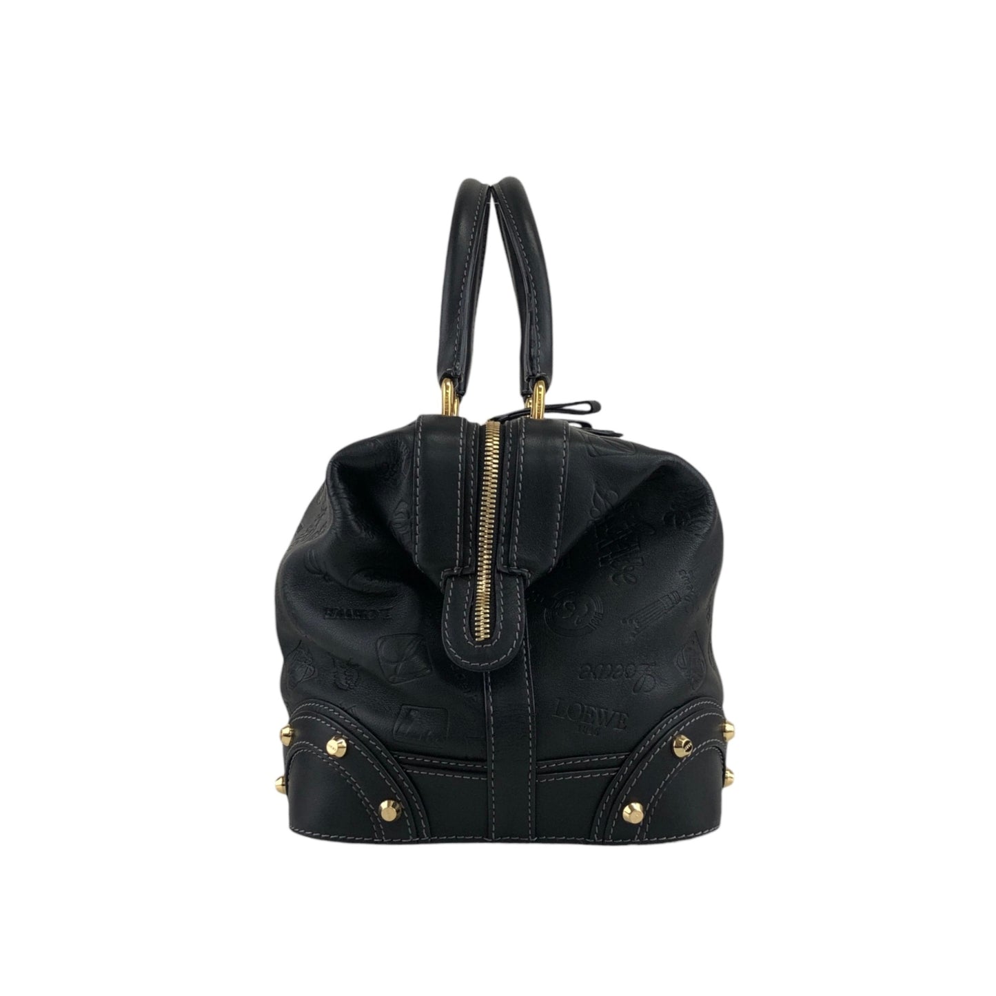 LOEWE Handbag Boston bag Black Vintage cx5sz7
