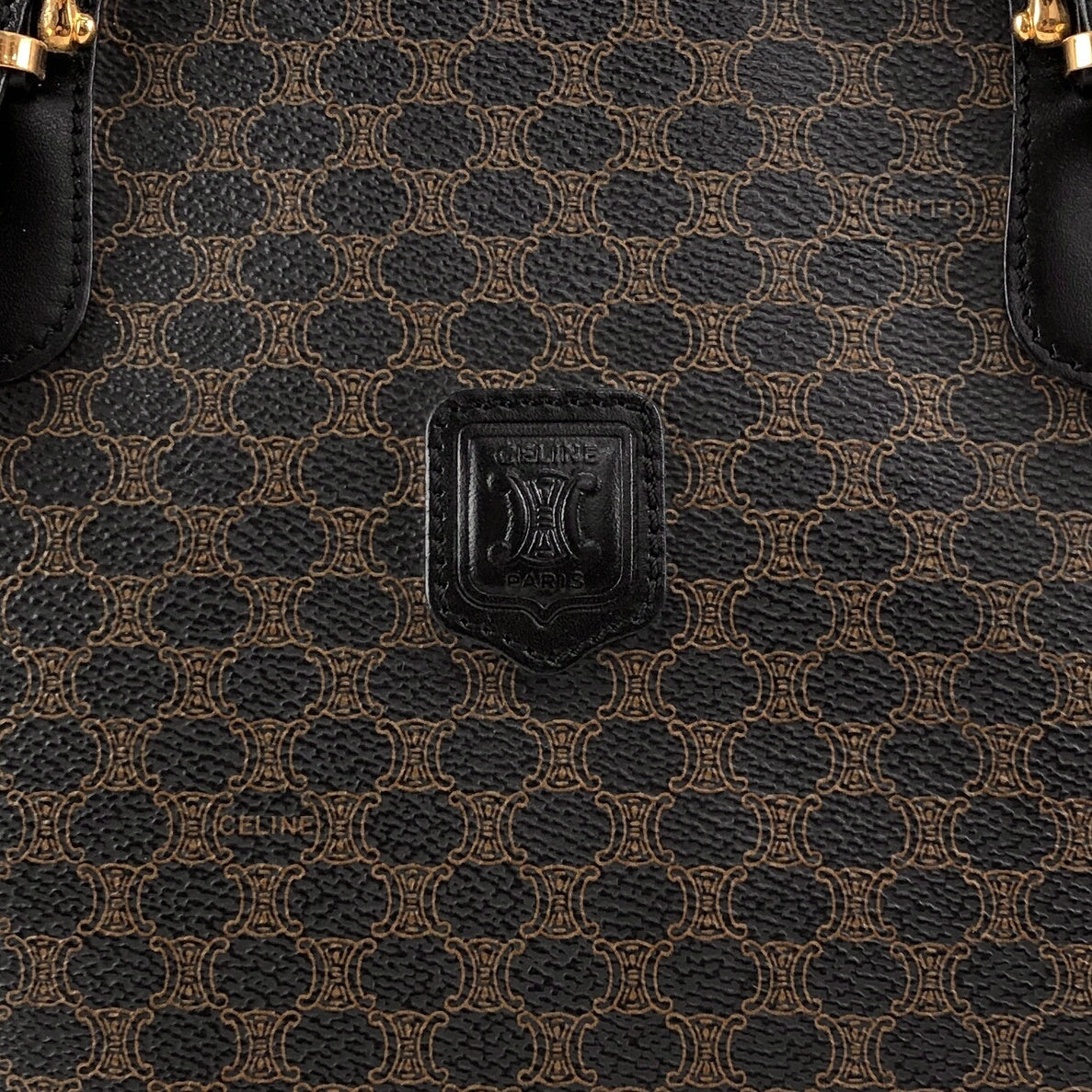 CELINE Macadam Blason Totebag Black Vintage jxzimy