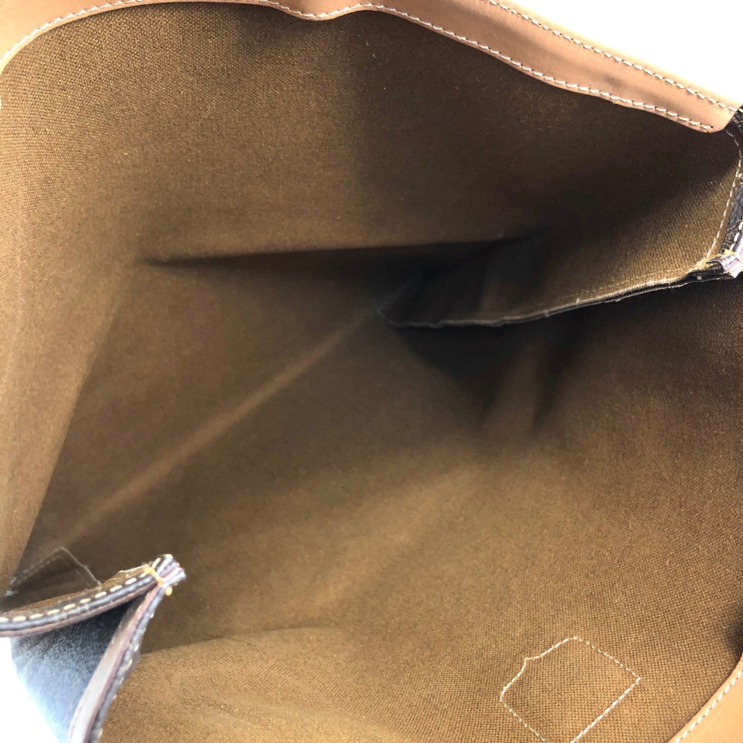 CELINE Macadam Blason Handbag Totebag Brown Vintage fpujkf