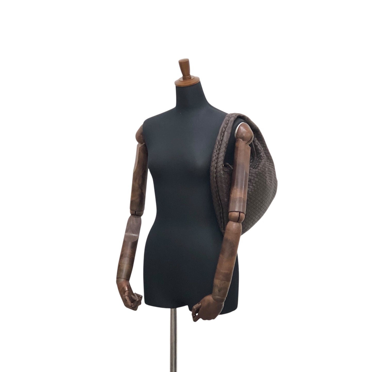 Bottega Veneta Intrecciato 單肩包 Hobobag 棕色 復古 p4gezk