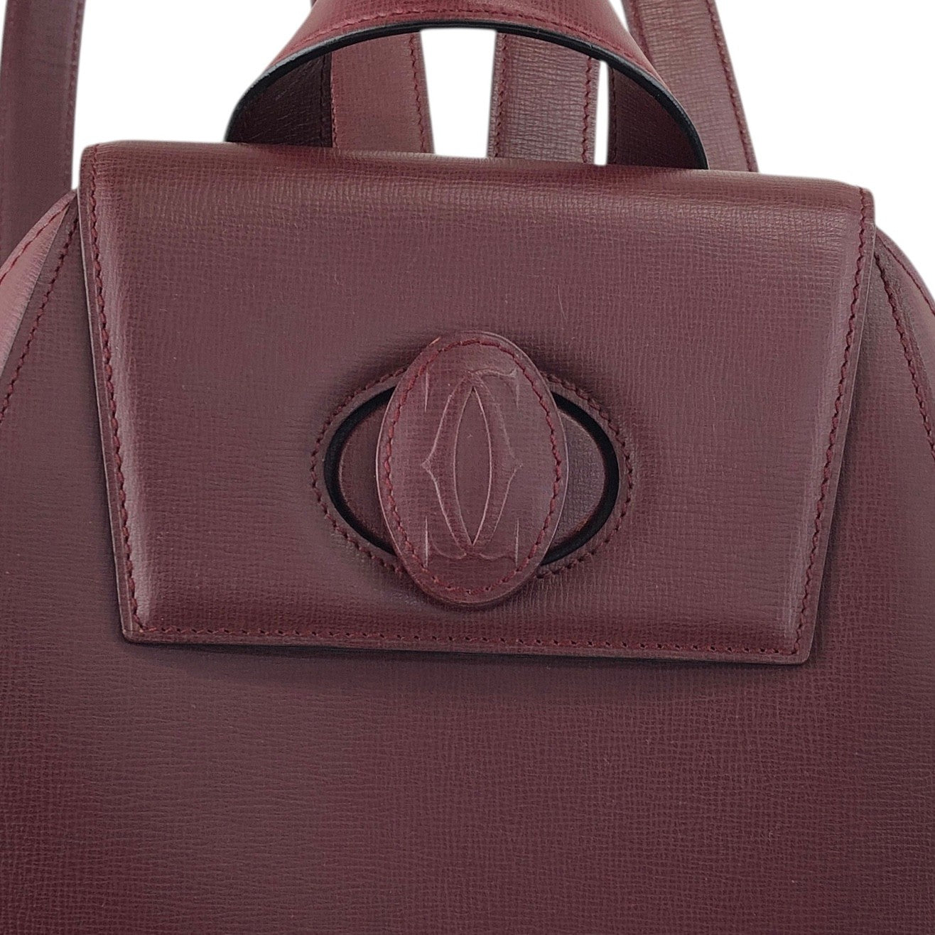 Cartier Turn Lock Backpack Bordeaux Vintage txrxit