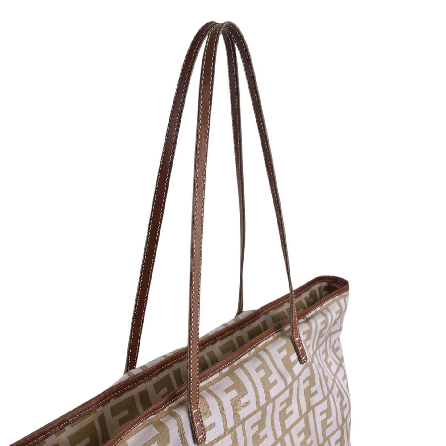 FENDI Zucca Totebag Beige Vintage knpjzs