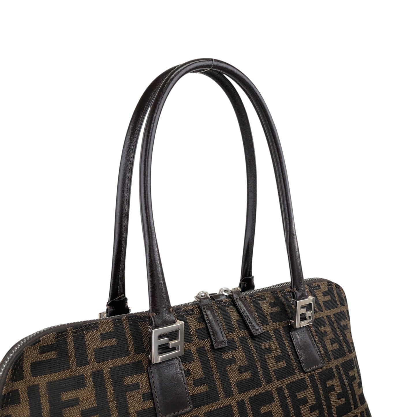 FENDI Shoulder bag Brown Vintage 3pcjz8