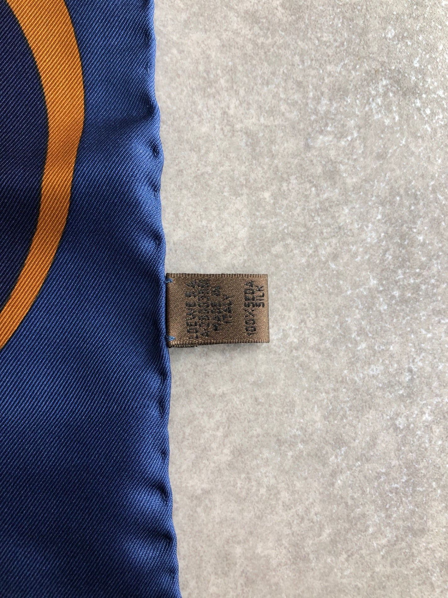 LOEWE Scarf silk Blue Vintage xikwch