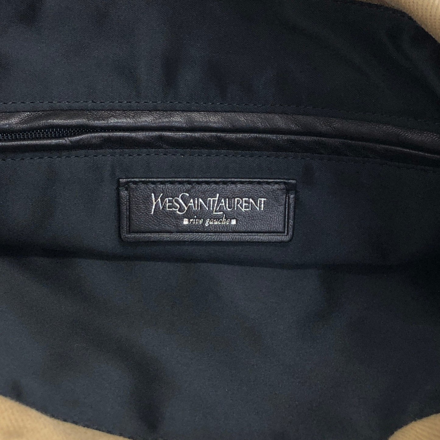 Yves Saint Laurent YSL Logo Totebag Beige Vintage tc7pge