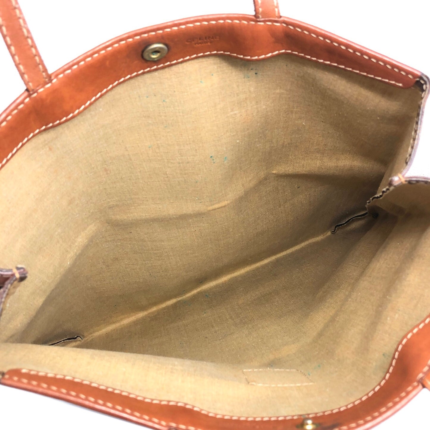 CELINE Macadam Blason Shoulder bag Totebag Brown Vintage 5ivy2t