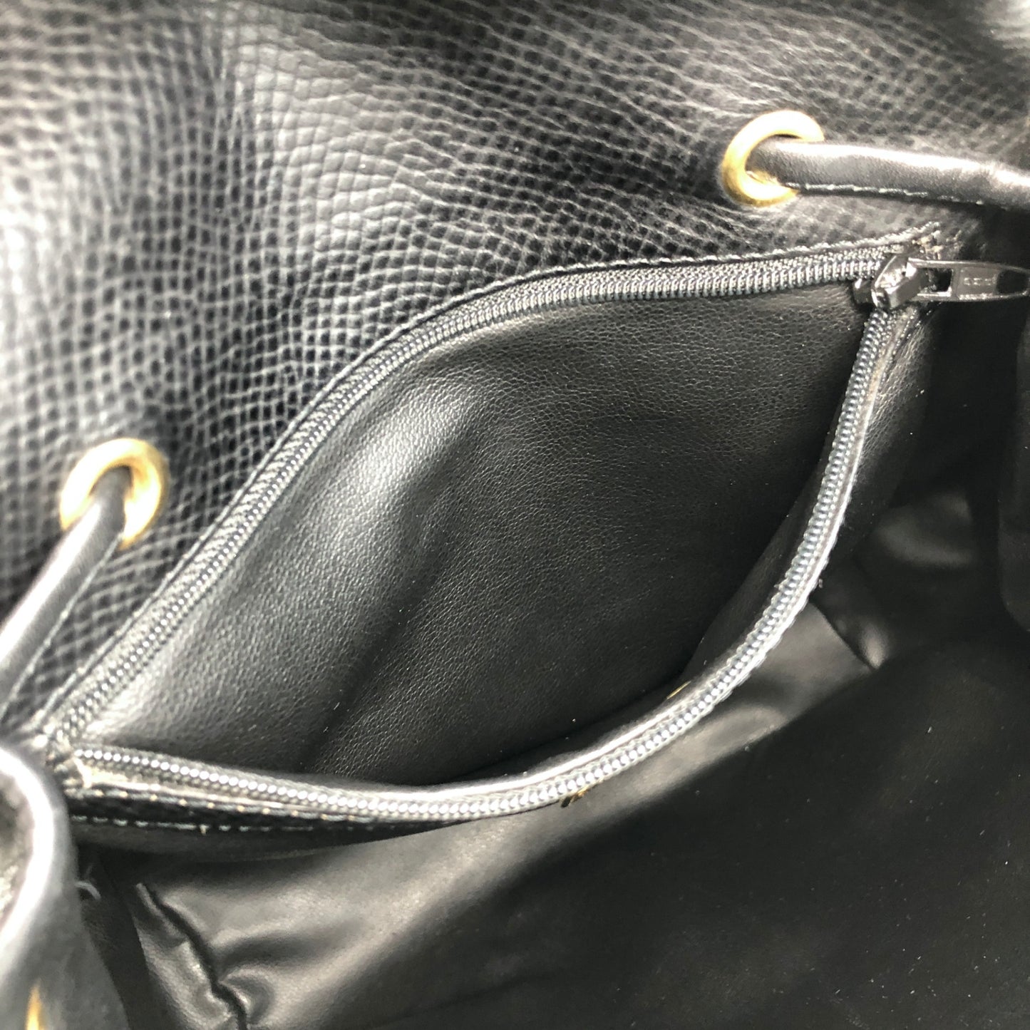 Christian Dior CD Logo Backpack Black Vintage nrnd3i