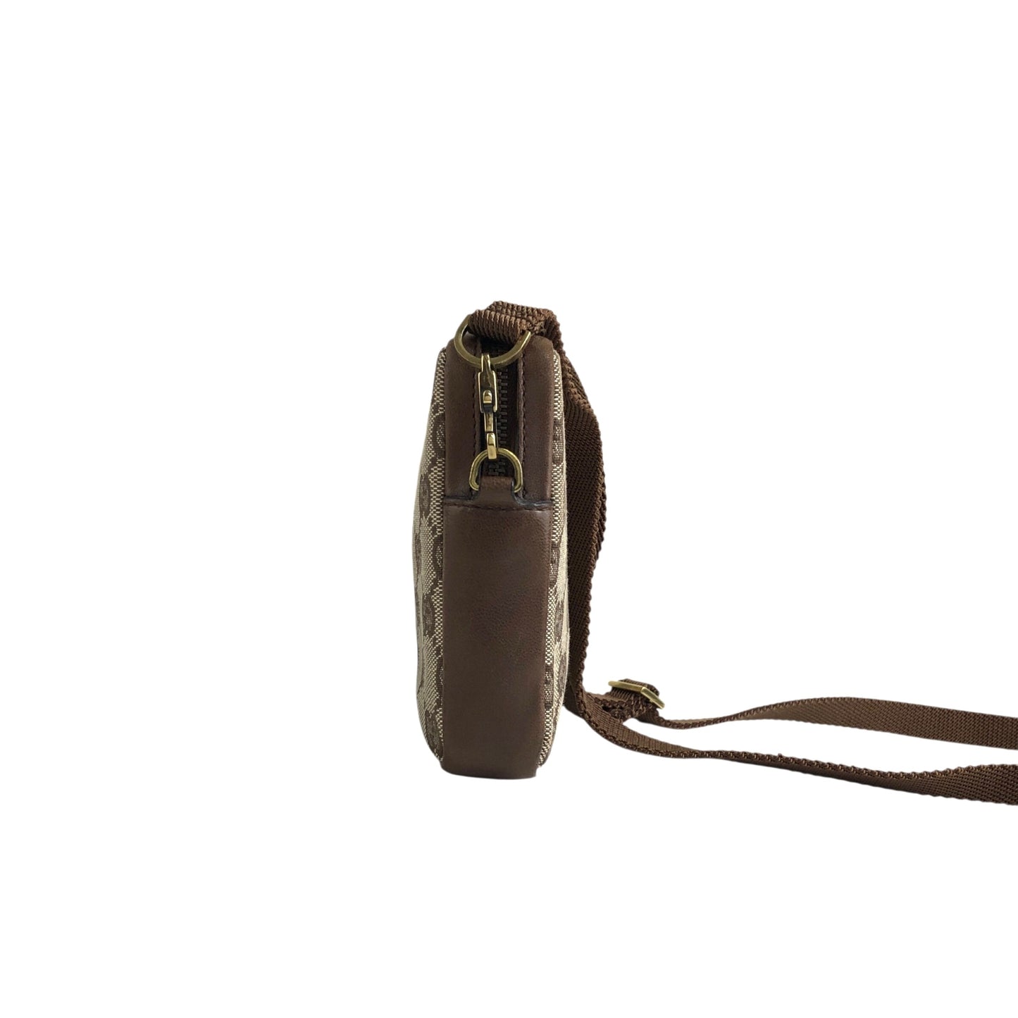 GUCCI GG Canvas Shoulder bag Brown Vintage 2hrrun