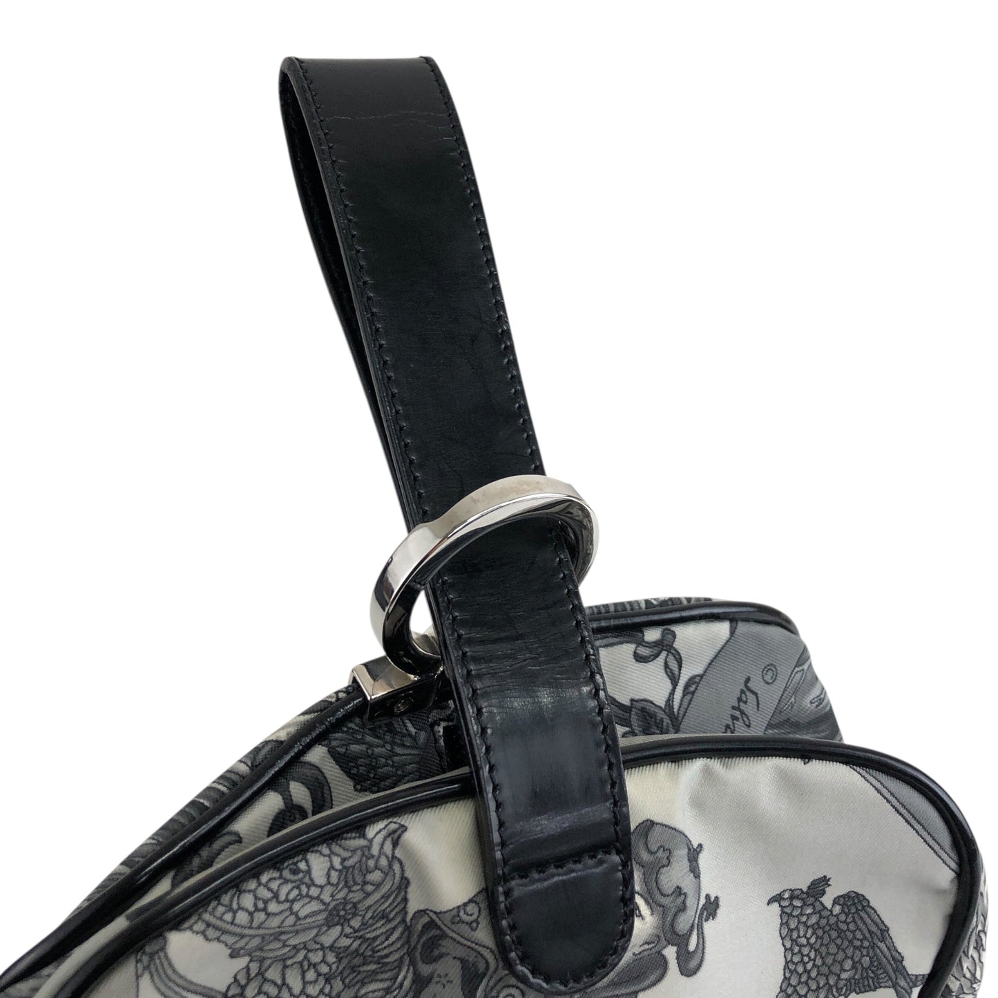 Salvatore Ferragamo Gancini Small Handbag Gray Vintage cr22rg