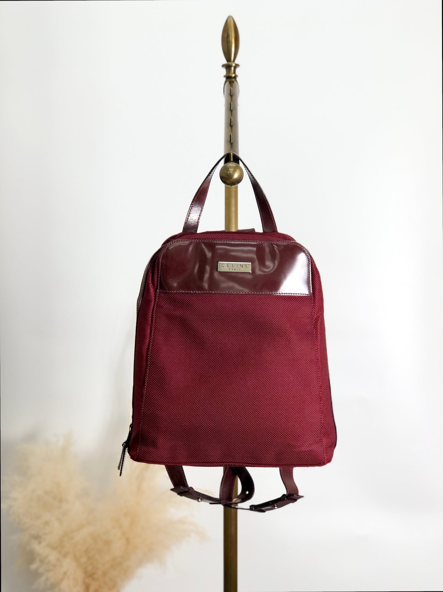 CELINE Logo Backpack Red Vintage 7nxxrx – VintageShop solo CELINE Logo Backpack Red Vintage 7nxxrx – VintageShop solo