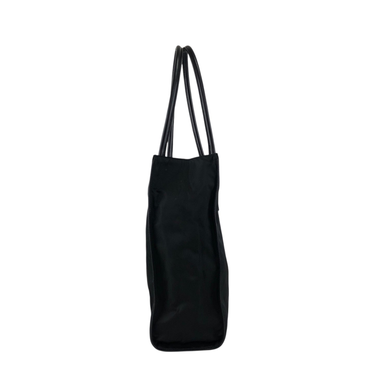 PRADA Tessuto Triangle Logo Totebag Black Vintage hp25fh