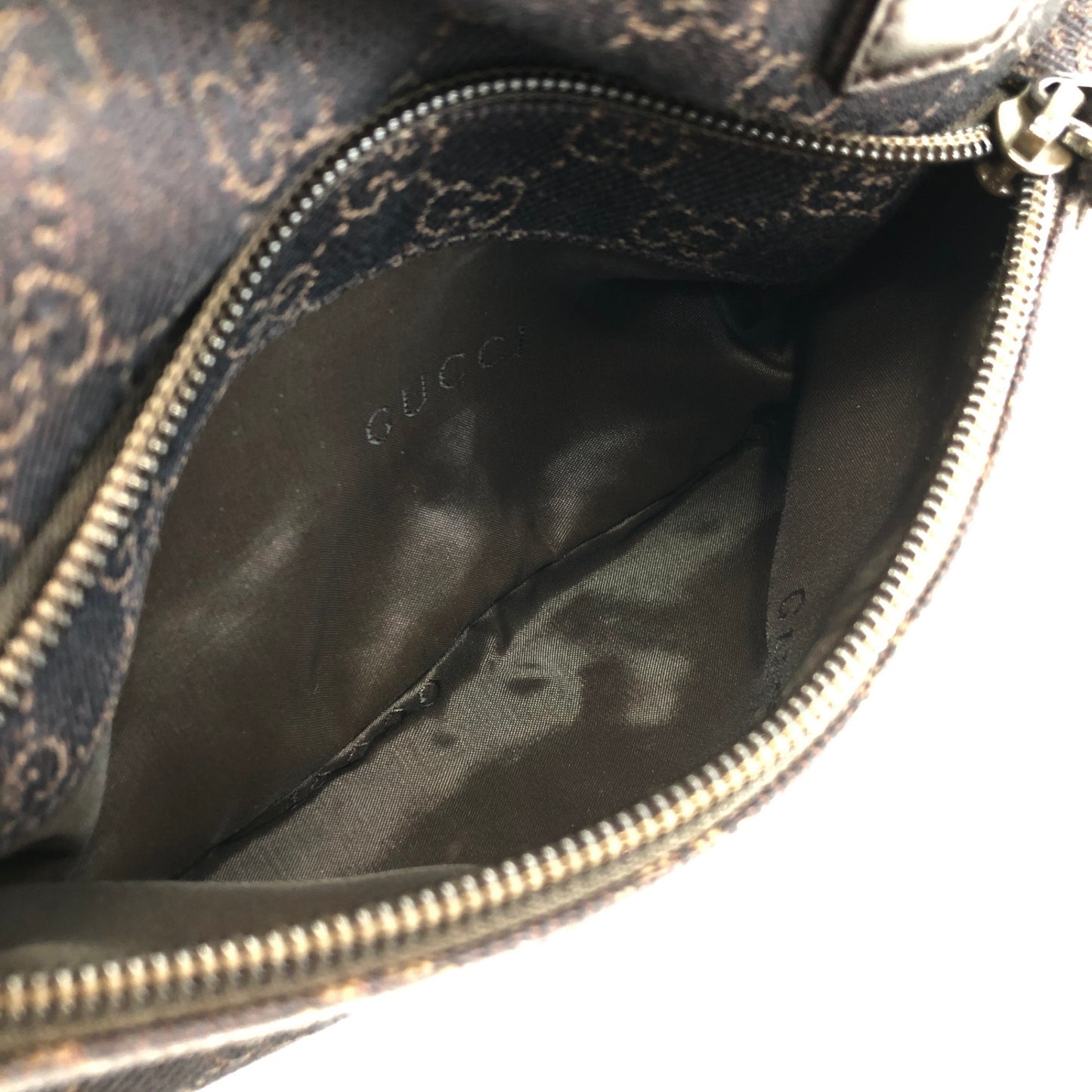 GUCCI GG Canvas Handbag Brown Vintage rvtuey