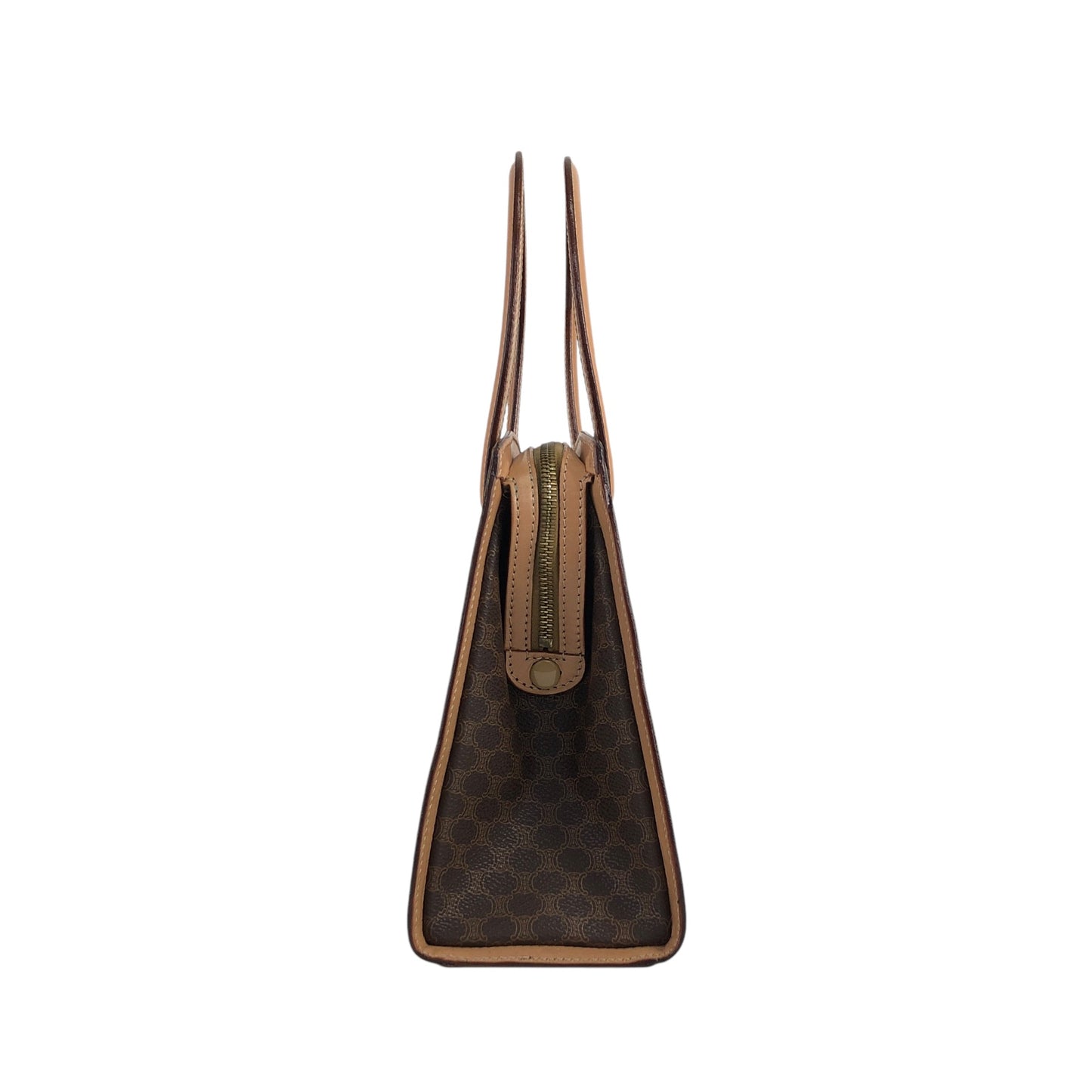 CELINE Macadam Handbag Brown Vintage 2fxfg6