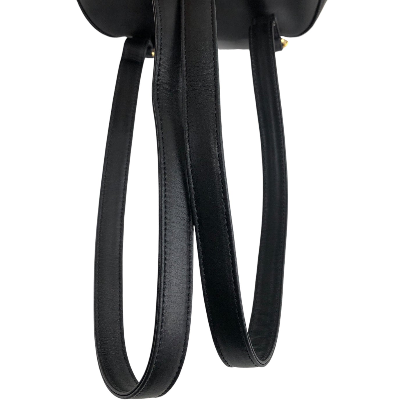 Christian Dior Logo Charm Backpack Black Vintage bbazr2