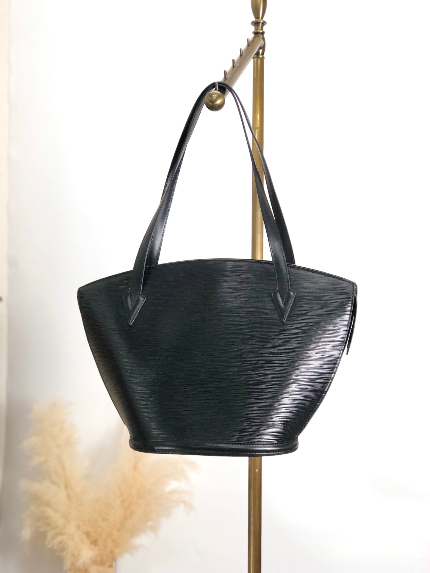 LOUIS VUITTON Epi 單肩包 托特包 黑色 復古 mgzr84