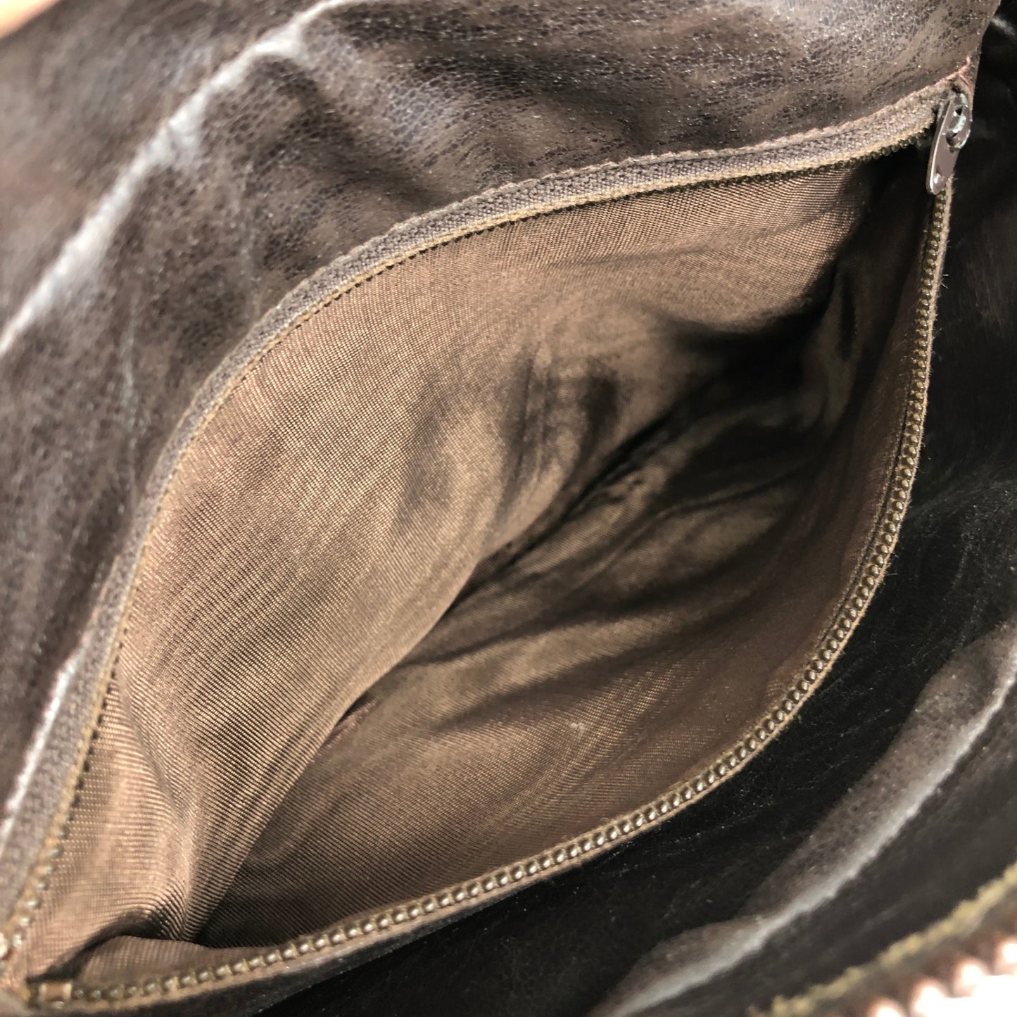 CELINE Blason Shoulder bag Brown Vintage sckbvj
