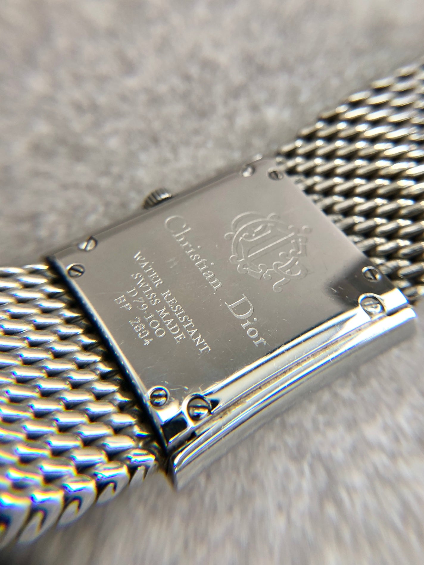 Christian Dior Quartz Watch Silver D79-100 Vintage 5vyrjt