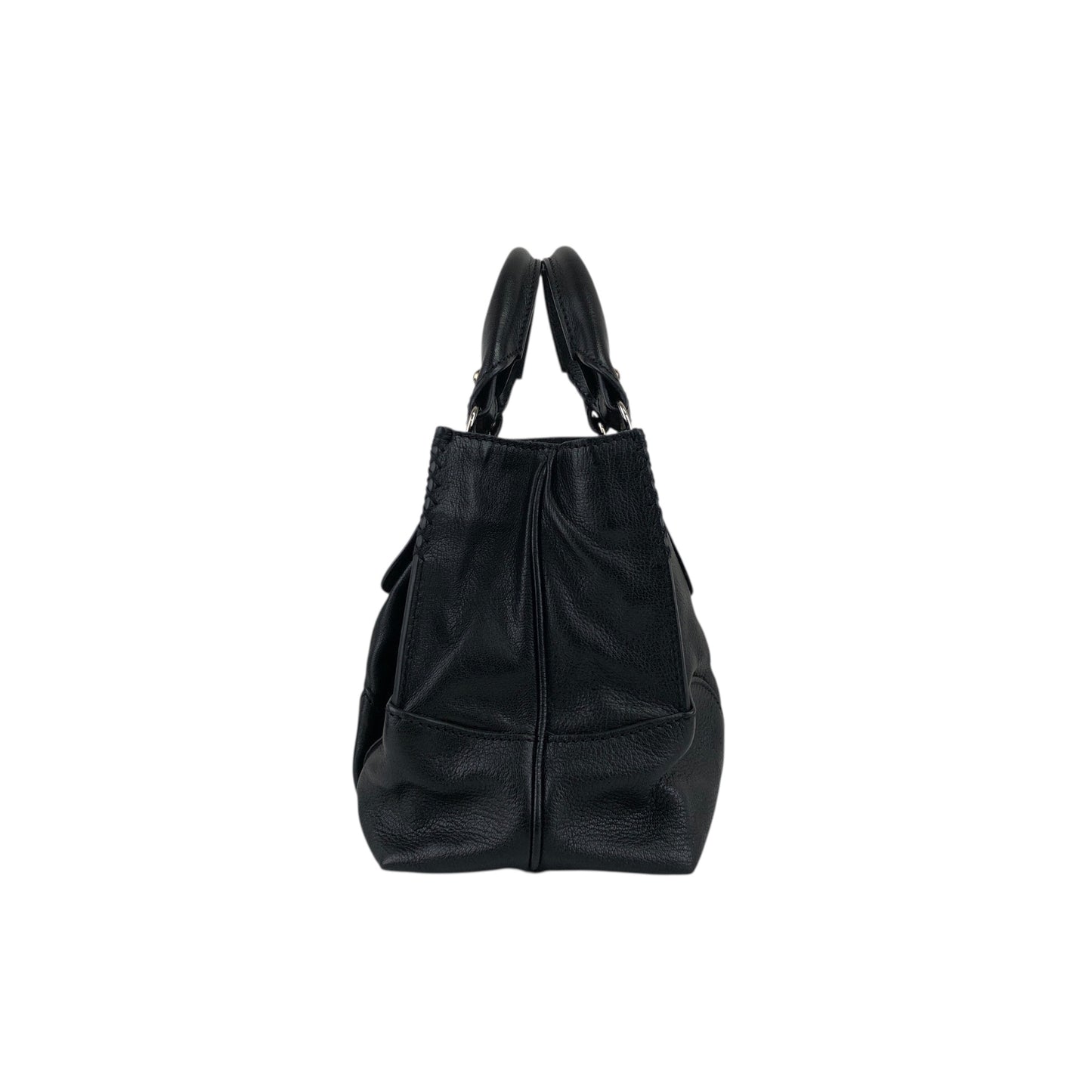 CELINE Horse Carriage Handbag Black Vintage ecwu4y