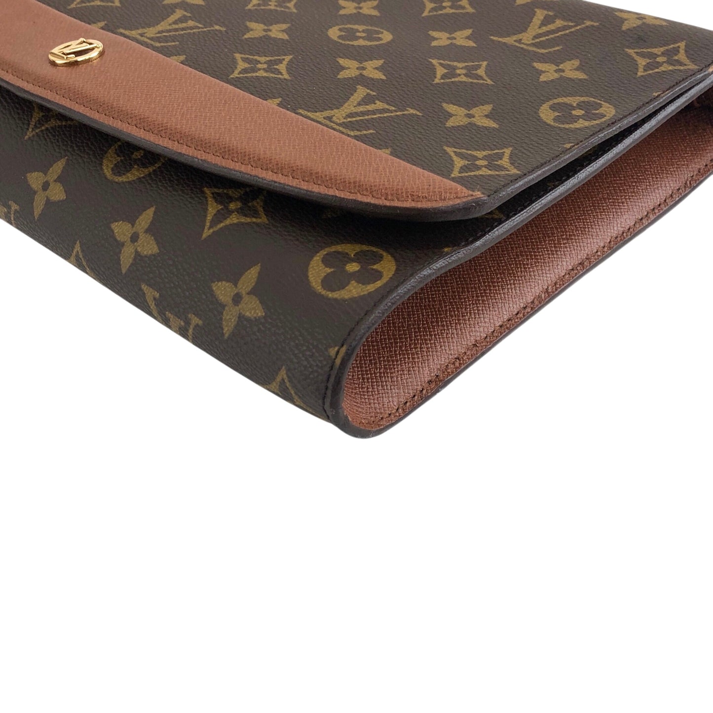 LOUIS VUITTON Monogram Shoulder bag Brown M51797 Vintage djkecm