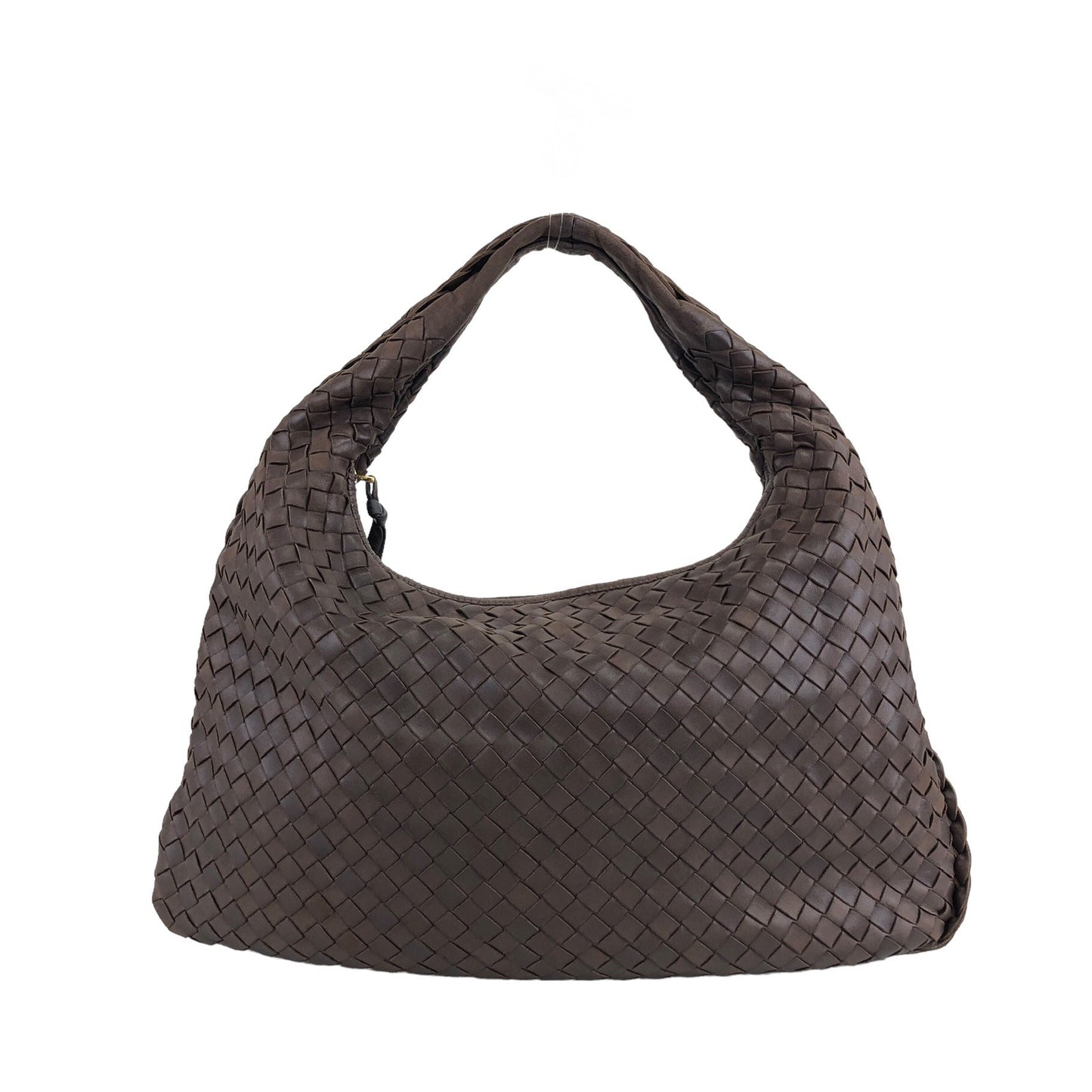 Bottega Veneta Intrecciato Hobobag Handbag Brown Vintage tm87cp