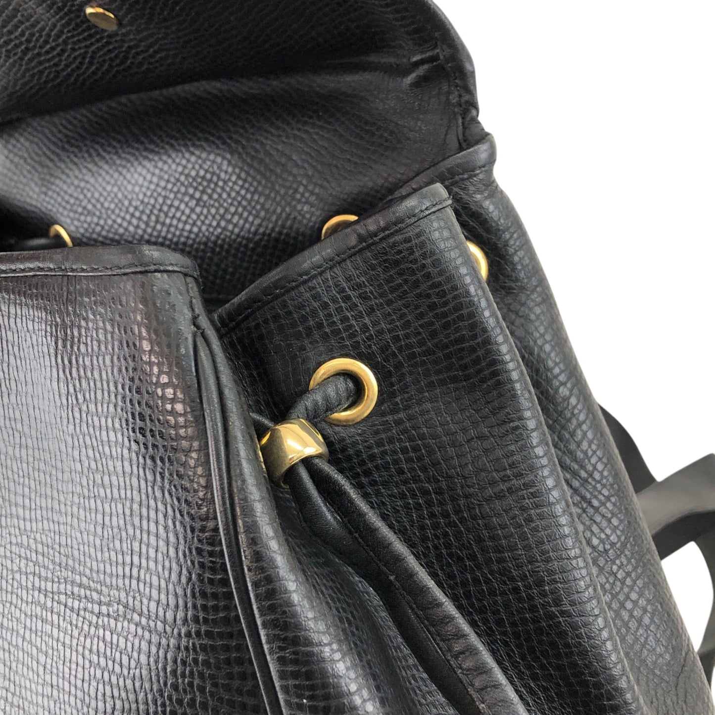 Christian Dior CD Logo Backpack Black Vintage nrnd3i