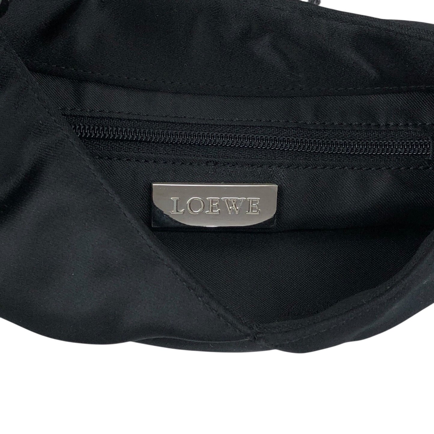 LOEWE Anagram Logo Small Handbag Black Vintage 3tugtm