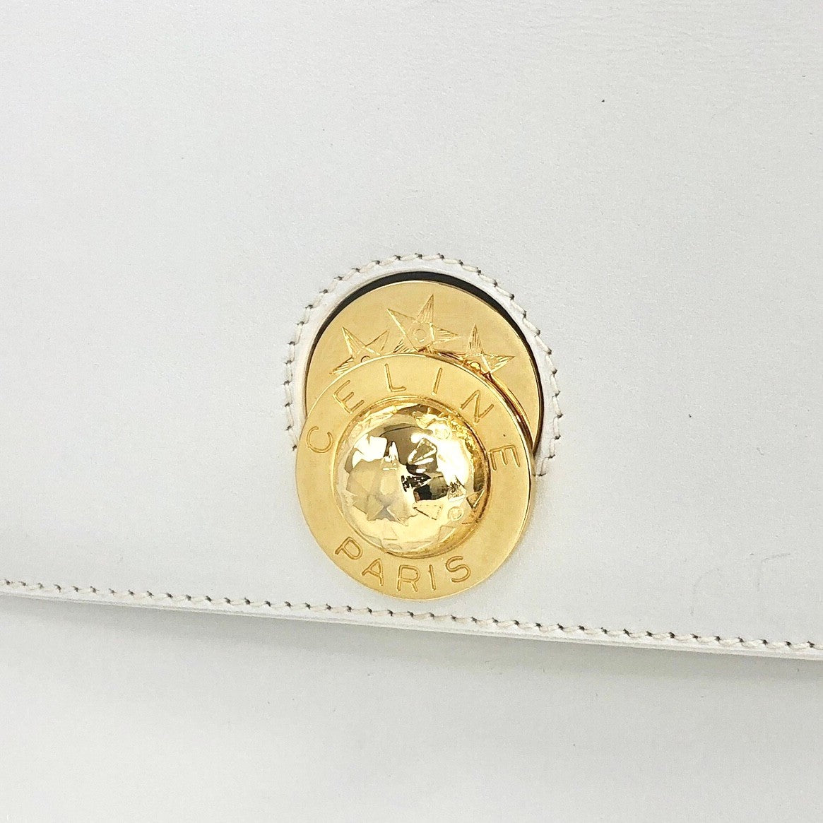 CELINE Starball Handbag White Vintage 4tutme