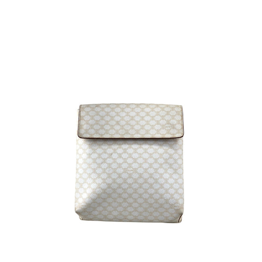 CELINE Macadam Backpack White Vintage w8wdat