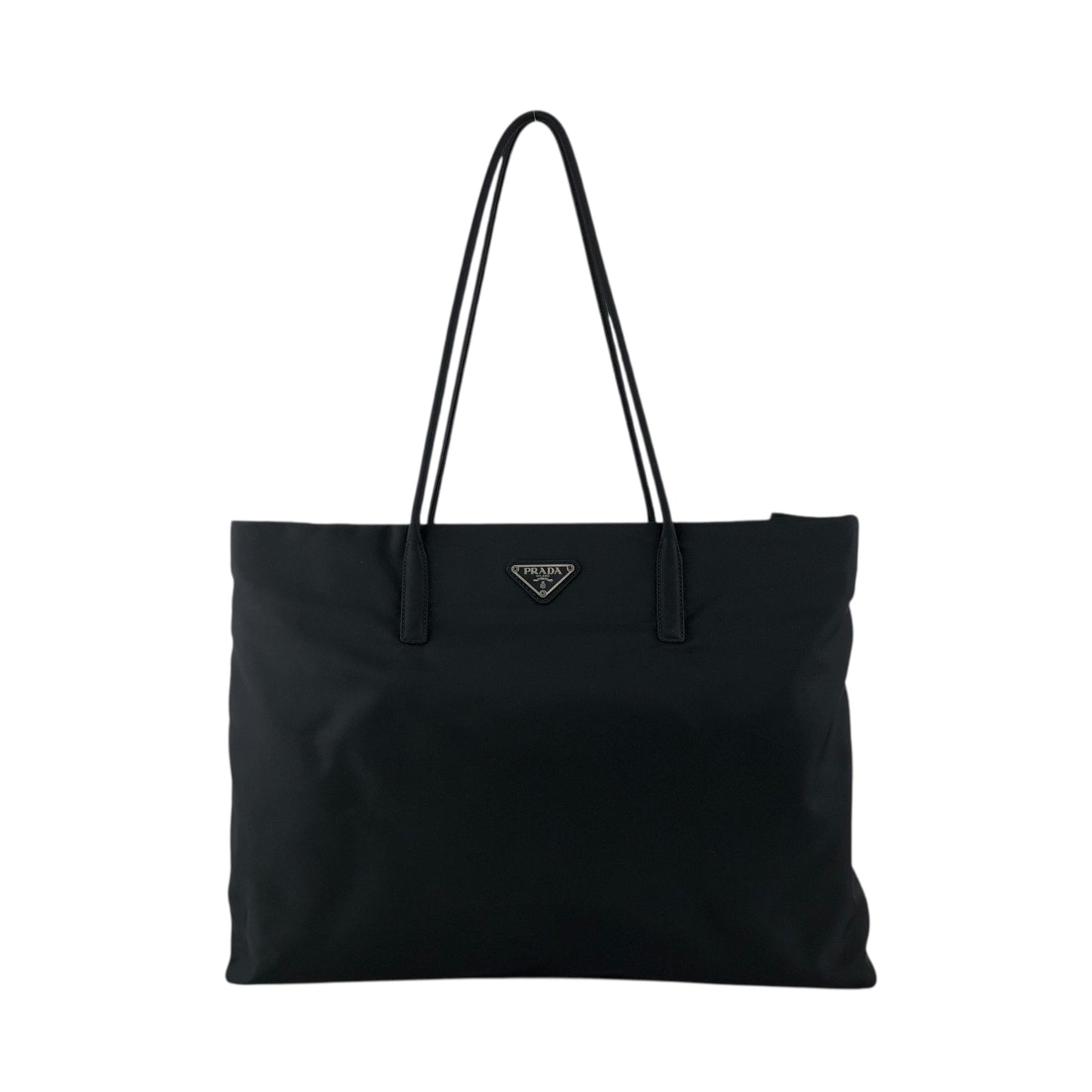 PRADA Tessuto Triangle Logo Totebag Black Vintage mi5jiw