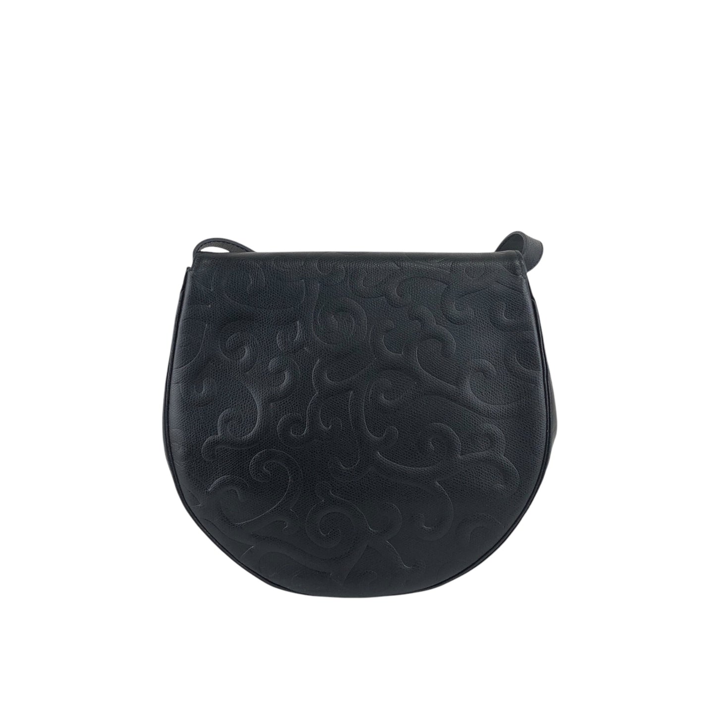 Yves Saint Laurent YSL Logo 單肩包 黑色 復古 cmeran