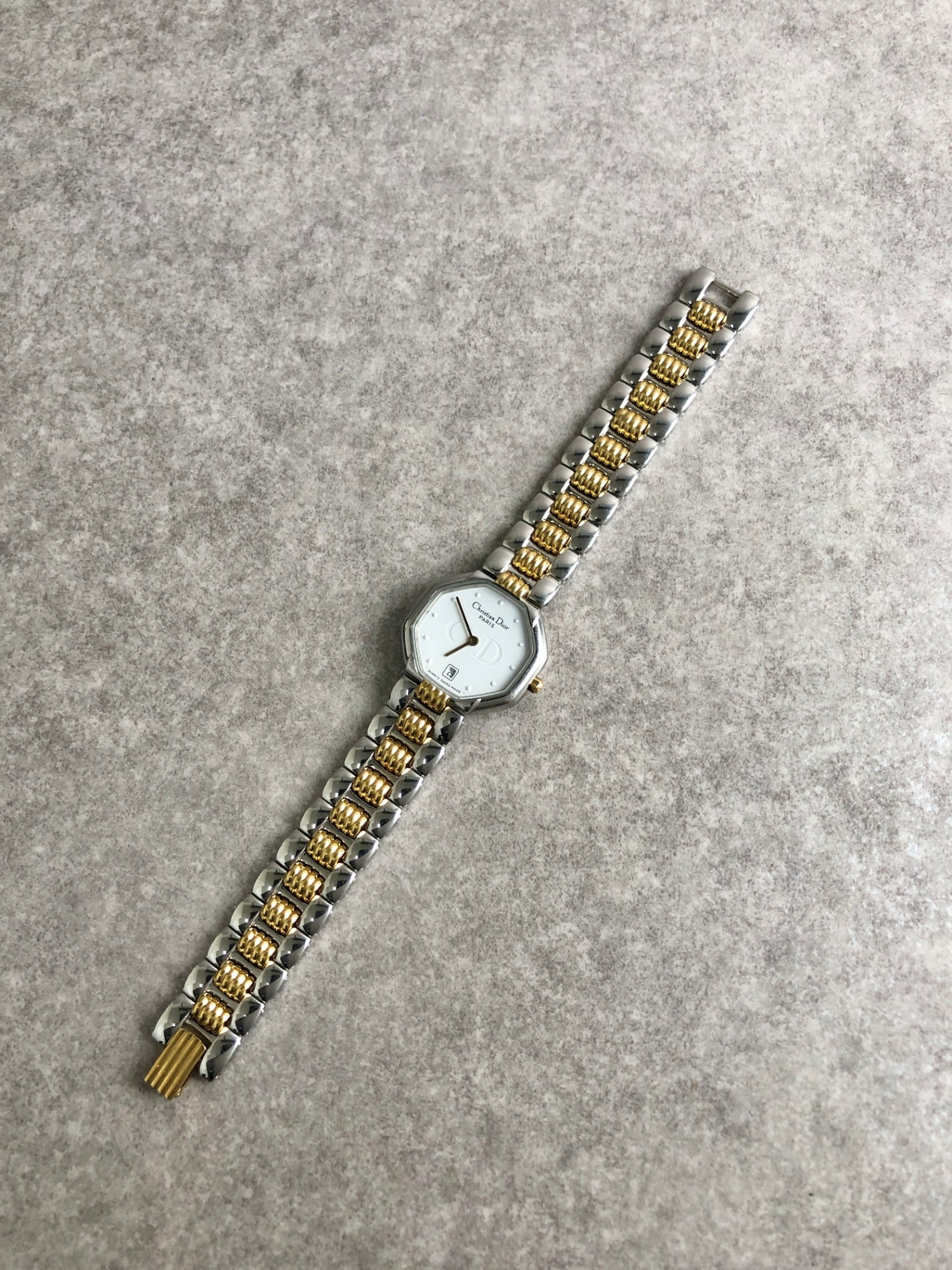 Christian Dior Watch Silver×Gold Vintage vpvxy4