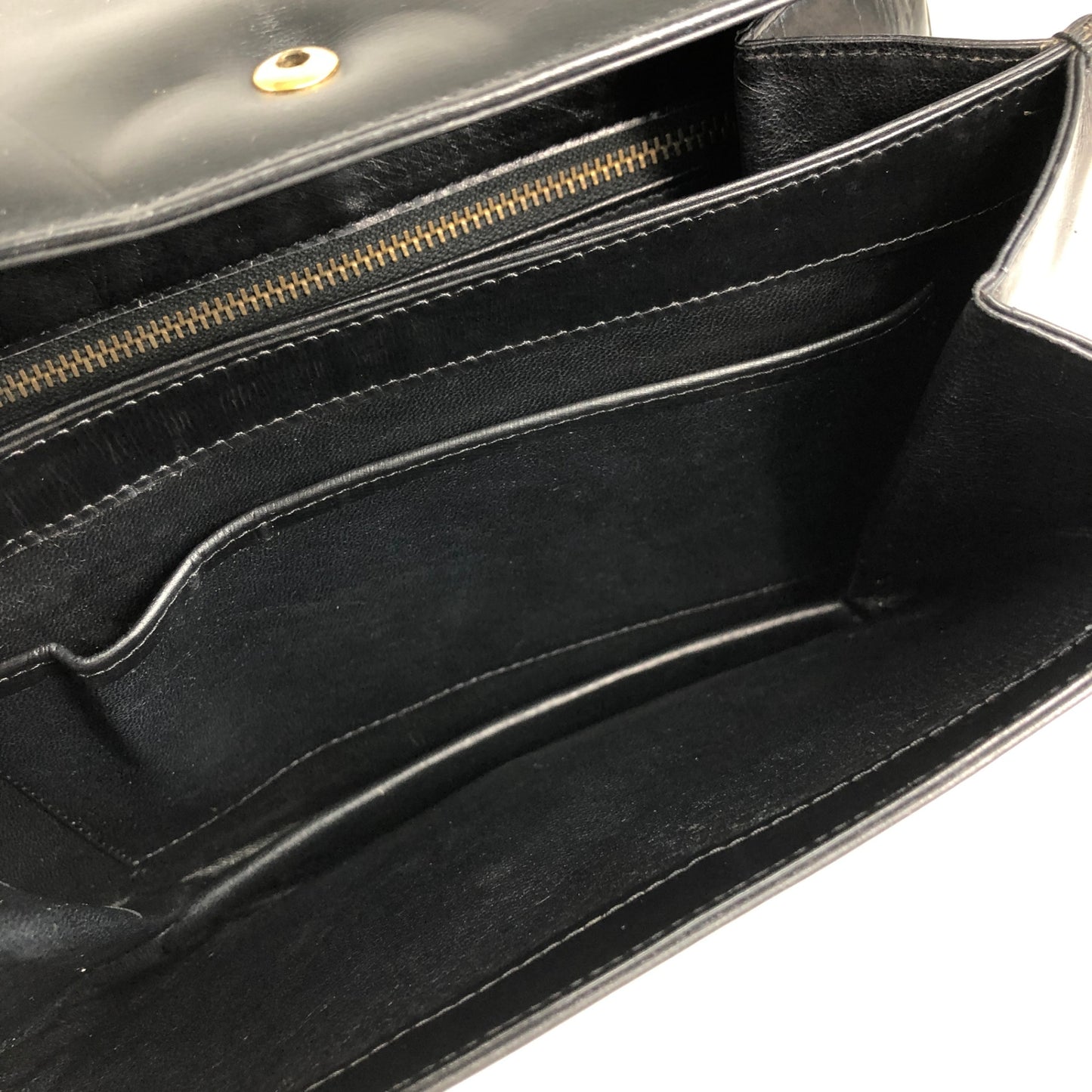 CELINE Horse Carriage Shoulder bag Black Vintage s2znbb
