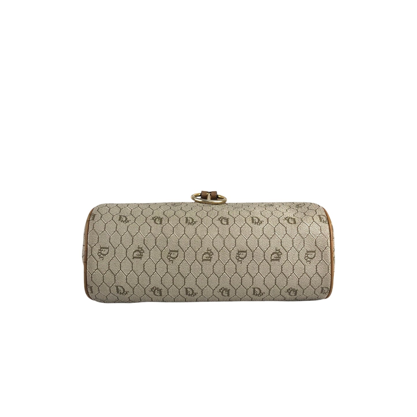 Christian Dior Honeycomb Pattern Shoulder bag Beige Vintage x5m4cu
