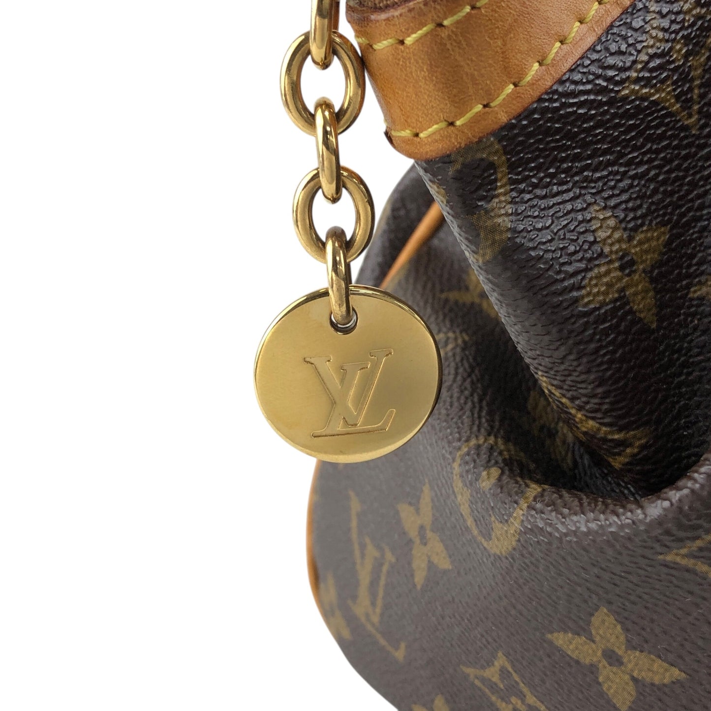 LOUIS VUITTON Monogram Handbag Brown Vintage v3t8ju