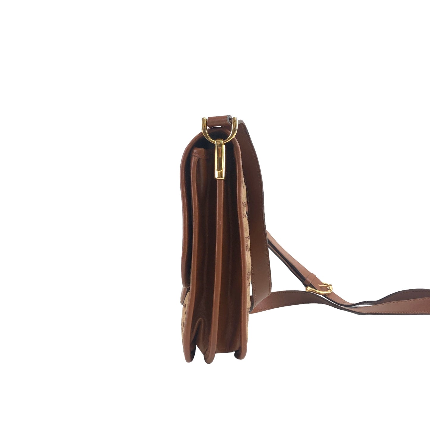 CELINE Macadam Blason Shoulder bag Brown Vintage aimcin