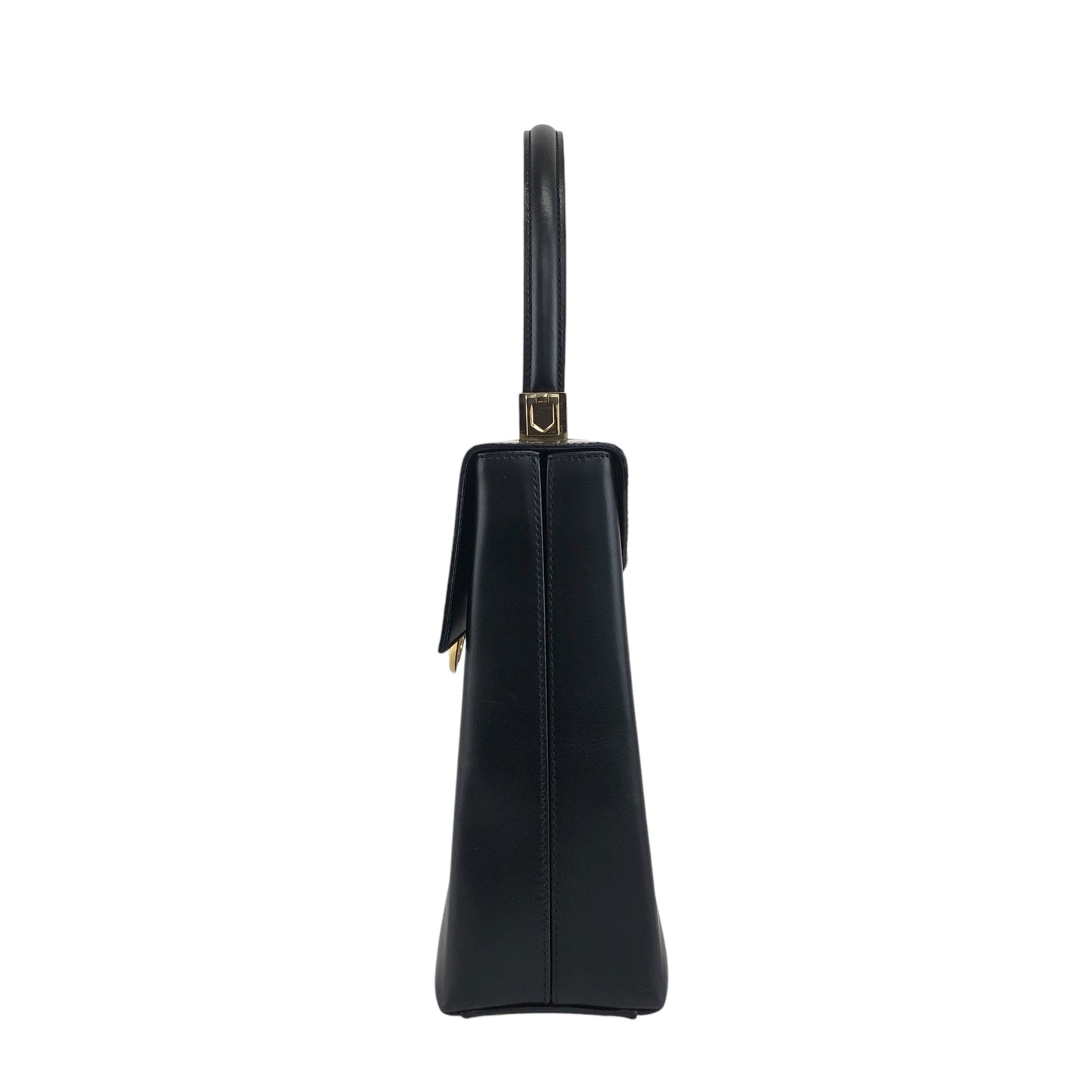 Salvatore Ferragamo Gancini Two-way Handbag Shoulder bag Black Vintage dudz6b