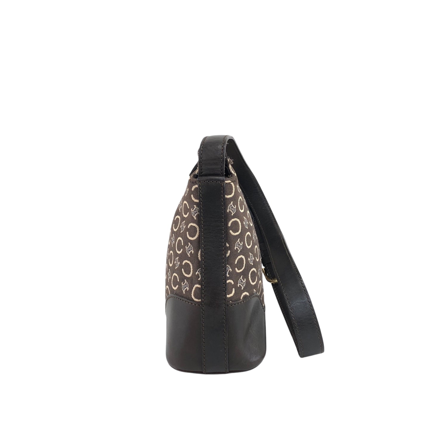 CELINE Macadam Shoulder bag Brown Vintage icsj8m