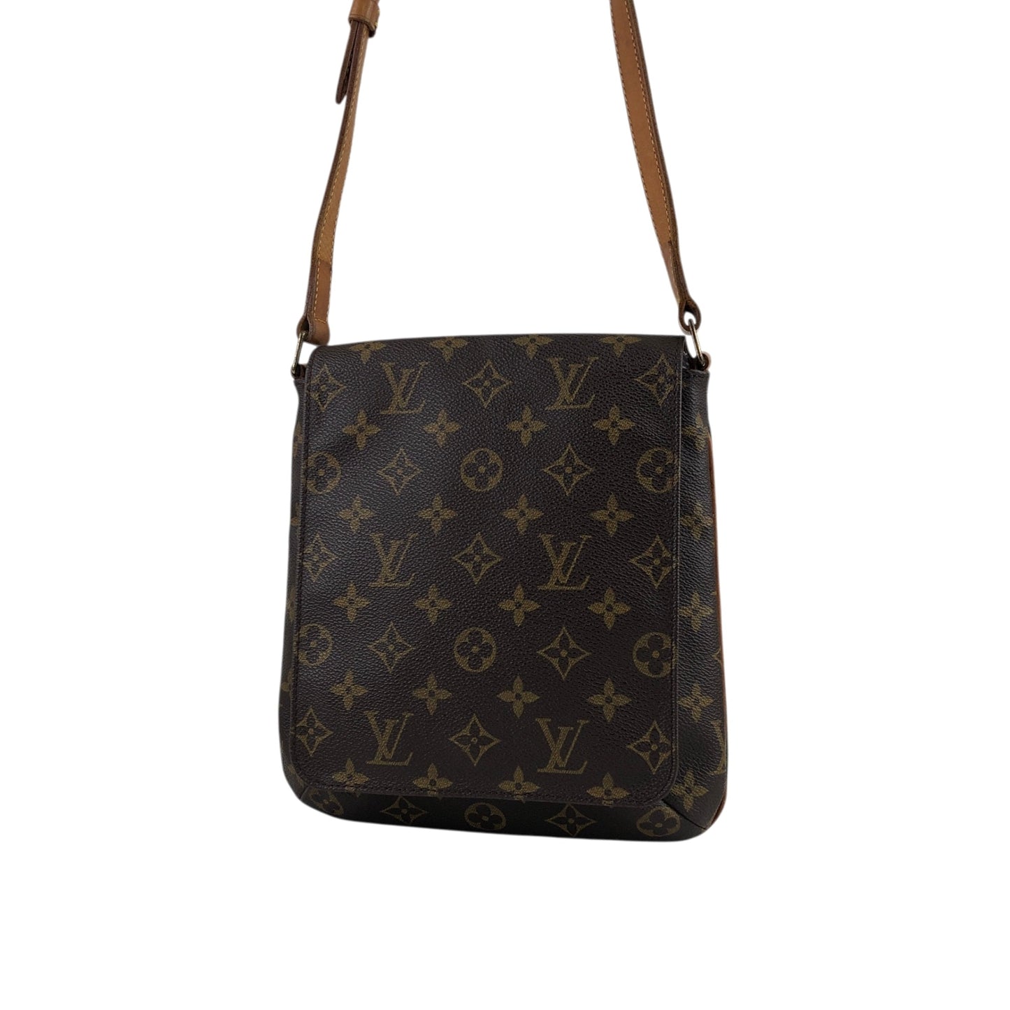 LOUIS VUITTON Monogram Shoulder bag Brown Vintage ga4vru