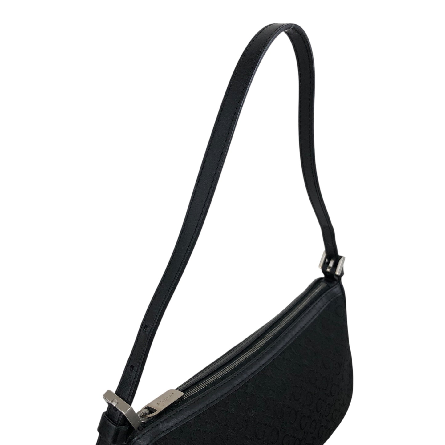 CELINE Shoulder bag Hobobag Black Vintage ygiapy