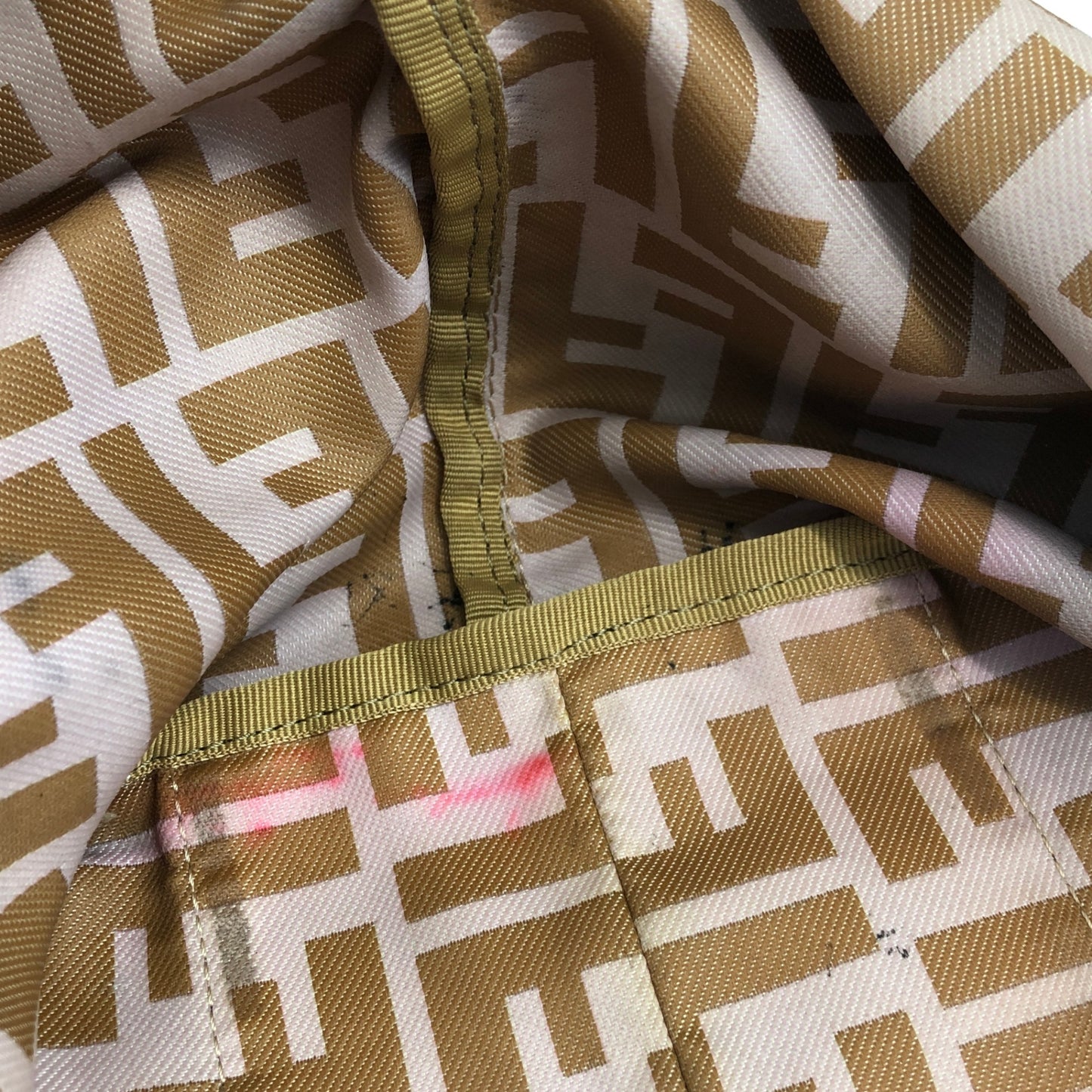 FENDI Zucca Totebag Beige Vintage knpjzs