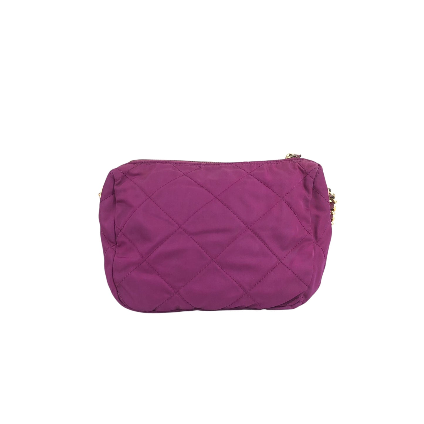 PRADA Triangle Logo Chain Shoulder bag Purple Vintage brs8wn