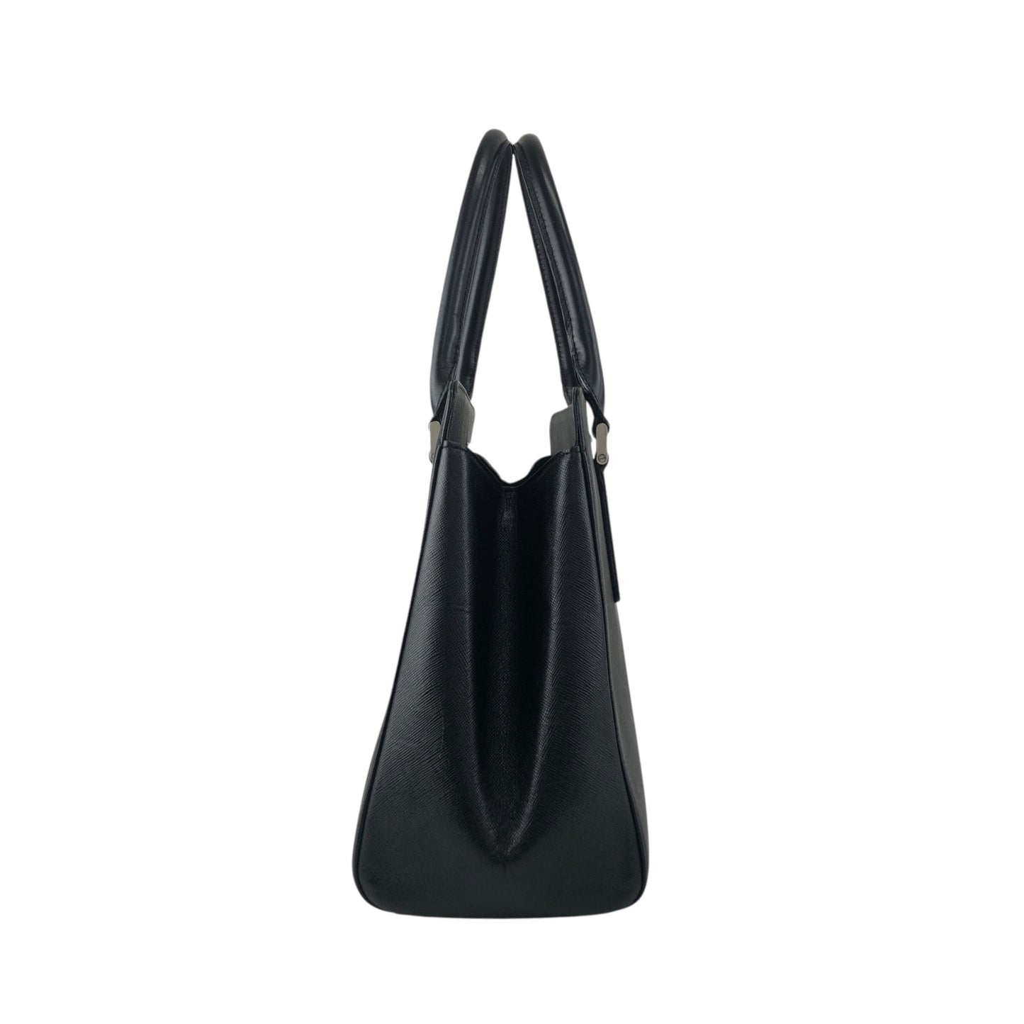 BURBERRY Logo Handbag Black Vintage jieesi