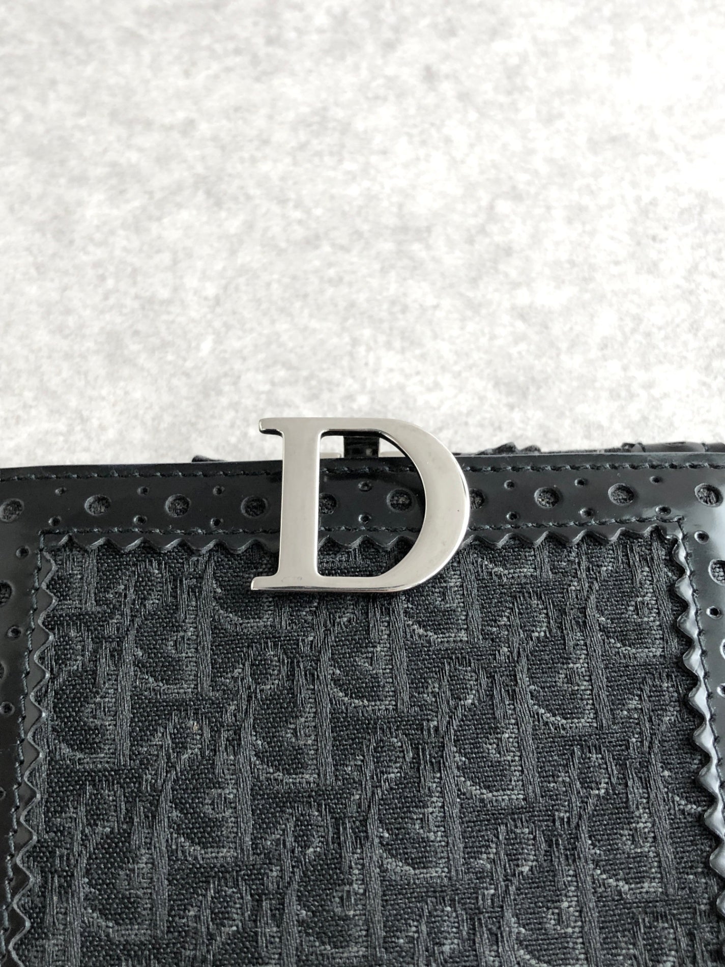 Christian Dior Street Chic Folded Wallet Black Vintage v8cfsw