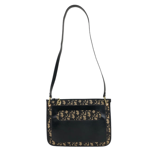 Christian Dior Trotter Shoulder bag Black Vintage z8apv6
