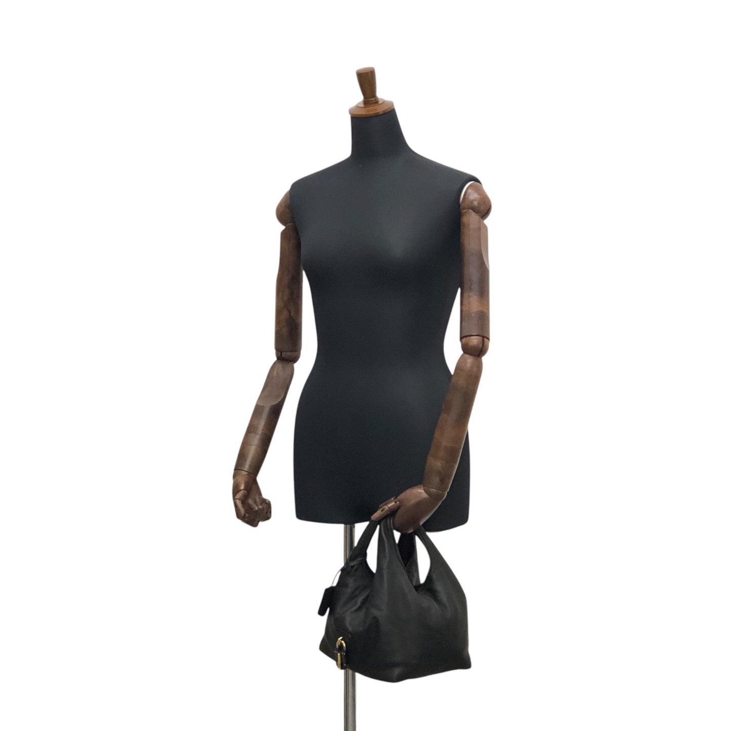 LOEWE Padlock Handbag Black Vintage 3b6srk
