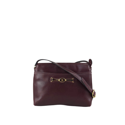 CELINE Triomphe Shoulder bag Bordeaux Vintage a62ugb