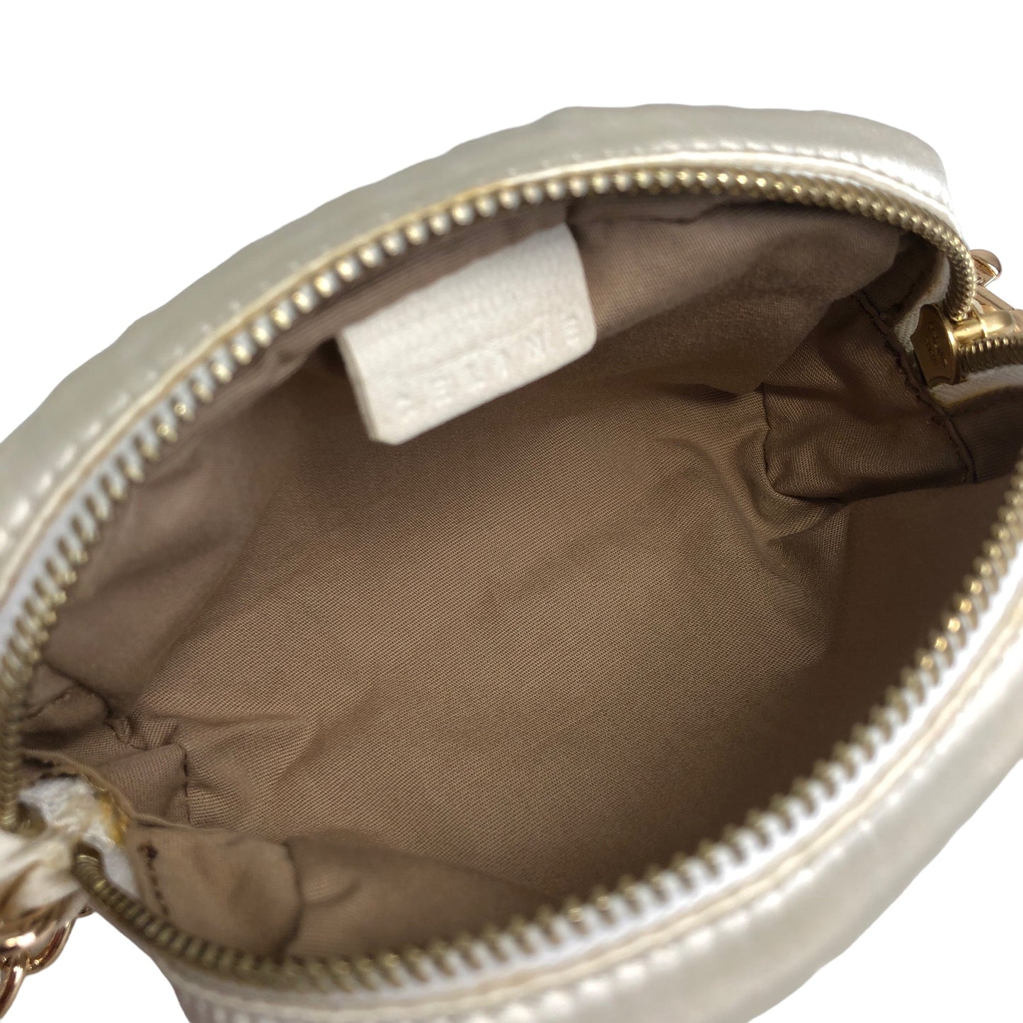 CELINE Triomphe Nylon Chain Mini Bag Shoulder bag Beige Vintage Old Celine x2he8t