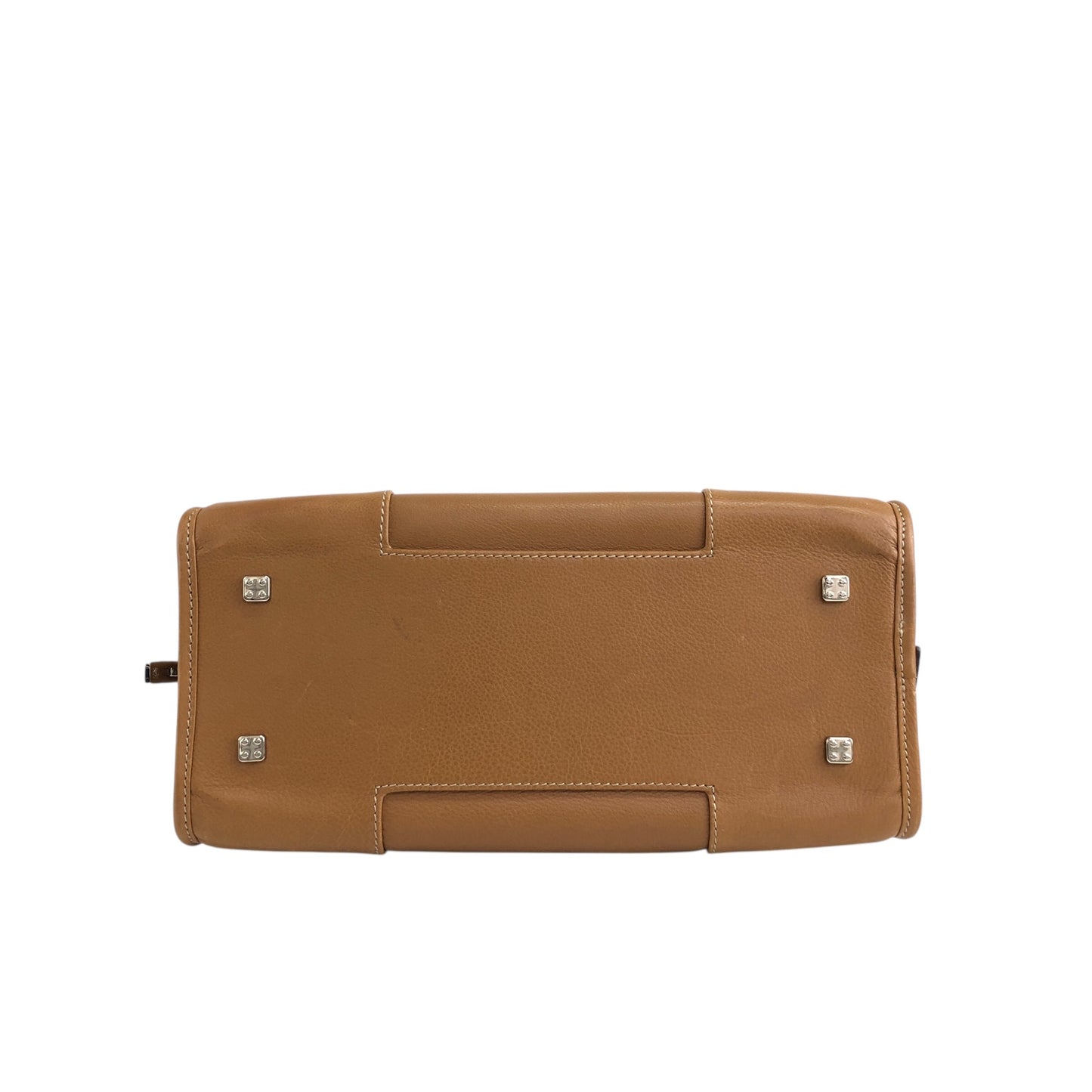 LOEWE Amazona28 Anagram Small Boston bag Handbag Brown Vintage gb6dbp